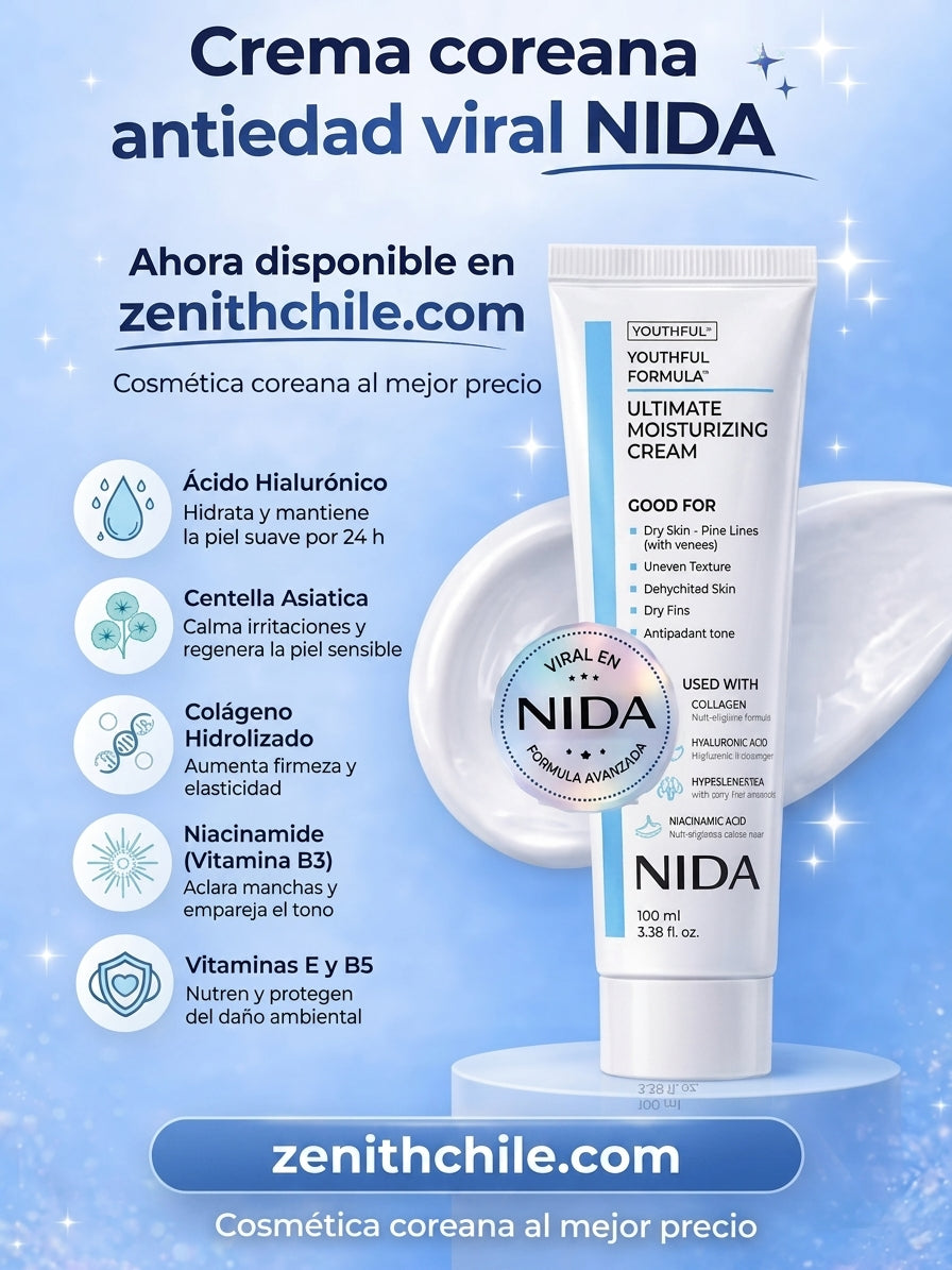 CREMA NIDA 100ml® Piel de porcelana hidratación intensa
